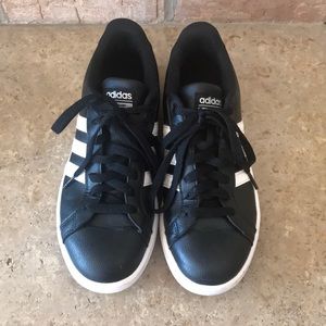 Adidas Cloudfoam Advantage Black White Size 7.5